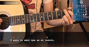 Cómo tocar "Para tu Amor" de Juanes en Guitarra Acústica (HD) Tutorial - Christianvib
