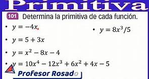 Primitiva o Antiderivada de una función | 5 integrales | Video 1