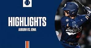 Auburn Baseball - Highlights vs Iowa