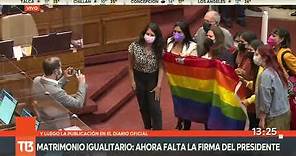 Matrimonio Igualitario será ley en Chile tras aprobación en el Congreso