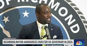 Richmond mayor Levar Stoney announces candidacy for governor | NBC4 Washington