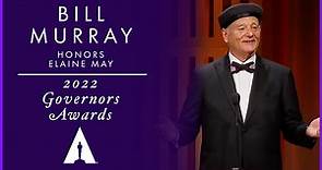 Bill Murray honors Elaine May at the 2022 Governors Awards