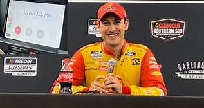 Joey Logano Explains Phone Contact "My Hot A** Wife" From Race for The Championship Show