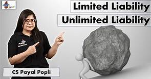 How Limited Liability is different from Unlimited Liability? | Limited Vs Unlimited Liability