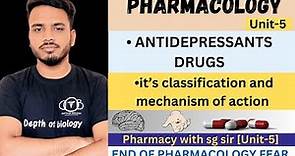 Antidepressants || Antidepressants mechanism of action || classification of Antidepressants drugs