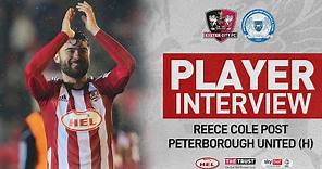 💬 Reece Cole post Peterborough United (H) | Exeter City Football Club