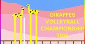 Las Jirafas Jugando Volleyball-Giraffes Volleyball Championship 2016