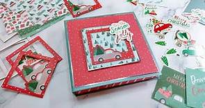 Tutorial | Home for Christmas Envelope Mini Album | Easy | No Dies