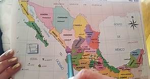 🇲🇽 Mapa de México | MAPAS para imprimir【 Gratis 】▷▷
