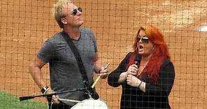 Wynonna Judd Sings National Anthem at Dodgers 8-3-14