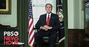 President George W. Bush’s full address announcing first U.S. strikes in Afghanistan - Oct. 7, 2001