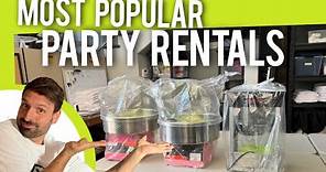What Are The Most Popular Party Rental Items?