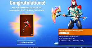 The New VENDETTA PICKAXE in Fortnite.. (TIER 100 AXE)