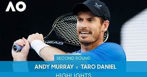 Andy Murray v Taro Daniel Highlights (2R) | Australian Open 2022