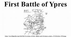 First Battle of Ypres