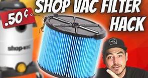 CHEAP SHOP VAC FILTERS | How to clean your shop vac filter | DIY