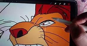 How to draw lion king. Mufasa vs scar part 2,colouring