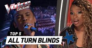 BEST ALL TURN Blind Auditions in The Voice [Part 4]