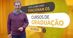 Saibam como funcionam os cursos de Graduação do Senac EAD