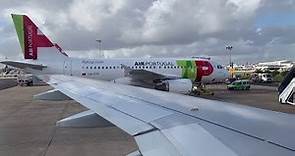 Full flight TAP AIR PORTUGAL Madeira Airport to Lisbon