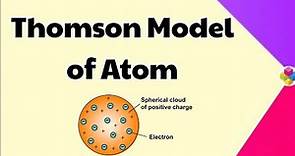 Thomson Model of Atom | Plum Pudding Model | Structure of Atom | Class 9th & 11th | Science