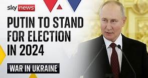 Russia: Vladimir Putin to run for president in 2024