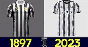 A evolução dos uniformes da Juventus 2022/23 (2022) | Todas as camisas da Juventus na história 22-23