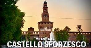 Milan, Italy, Castello Sforzesco - One of the largest citadels in Europe.