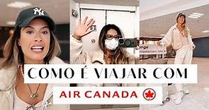 Como é viajar com a AIR CANADA - conexão em Montreal