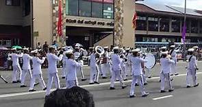 Mahinda College Western Cadet Band Performing in 71st Independence Day