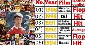 Amir khan all Films list and names | amir khan all films list 1988-2022 |amir khan movies Hit,flop