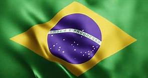 Brazil flag - Brazilian Flag - Waving flag of Brazil - National Flag of Brazil - Motion Made