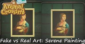 Animal Crossing: New Horizons - Fake vs Real Art: Serene Painting