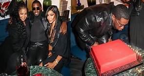 Diddy celebrates 54th birthday with Naomi Campbell, Janet Jackson and Idris Elba.