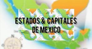 Estados y capitales de México.
