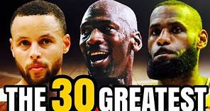 The 30 Greatest Players of All Time (UPDATED)