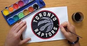How to draw the Toronto Raptors logo - NBA