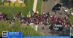 Montclair students walk out in solidarity with teachers