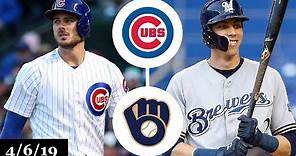 Chicago Cubs vs Milwaukee Brewers Highlights | April 6, 2019