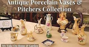 Our Collection of ANTIQUE AUSTRIAN PORCELAIN Vases and Pitchers // 19th to 20th Centuries