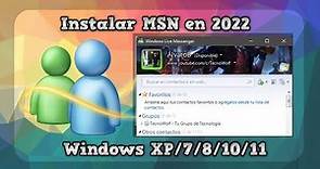 Instalar Windows Live Messenger [MSN] en 2023 - Windows XP/7/8/10/11