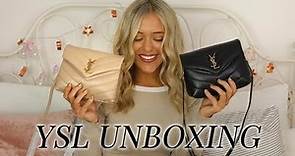 Saint Laurent Loulou Luxury Bag Unboxing And Review - YSL Toy Loulou Sizing - Black And Beige