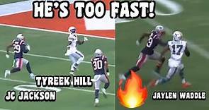 Tyreek Hill & Jaylen Waddlle Vs JC Jackson 🔥 Dolphins Vs Patriots 2023 highlights