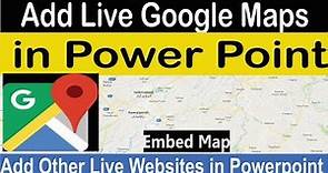 How to Add Google Maps(Interactive) in PowerPoint Tutorial