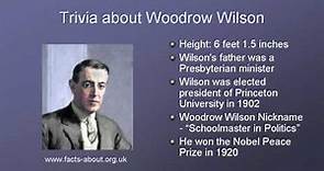 President Woodrow Wilson Biography