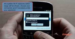 Blackberry Bold 9900: How to connect to WiFi