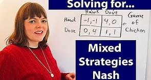Solving for Mixed Strategies Nash Equilibrium (Example)