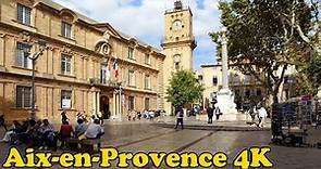 Aix-en-Provence, France Walking tour [4K].