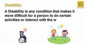 Differences between Impairment, Disability and Handicap