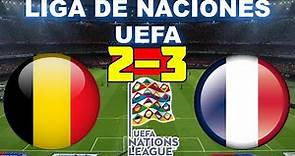 Belgica vs Francia 2-3 | UEFA Nations League - 07/10/21 | Partido Completo HD
